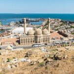 Relax at Bibiheybat Mosque, overlooking the Caspian Sea